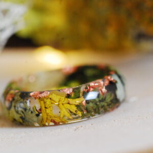 forest lovers ring with moss and lichens