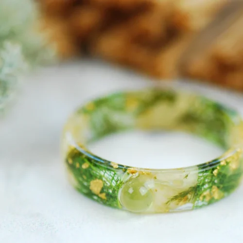 jasmine ring with peridot