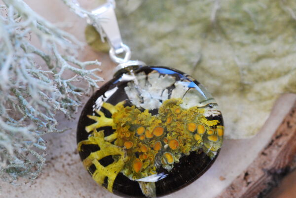 close up of magical forest necklace