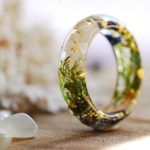 forest ring with moonstone