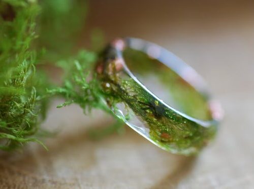 magical ring for woodland green and trees lovers