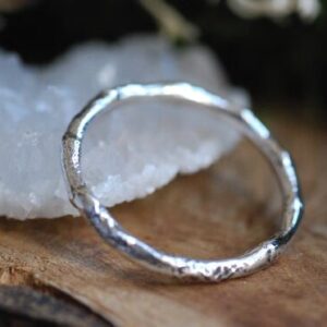 stacking unique silver ring