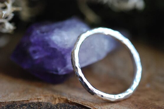 homely rustic 925 silver ring