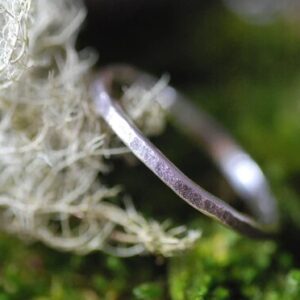 uniwue texture silver ring