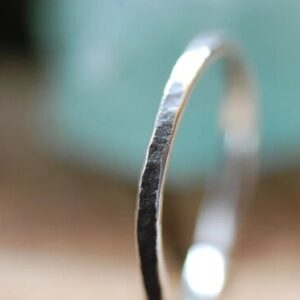 irregular silver ring