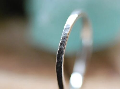 irregular silver ring