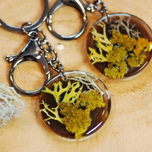 nature lover yellow and orange key rings