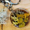 fantastic forms of natural lichen in key chain