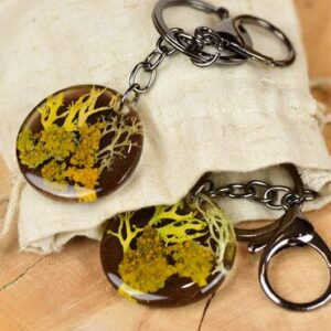 natural forest gift keyrings with package