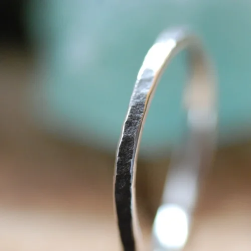 irregular silver ring