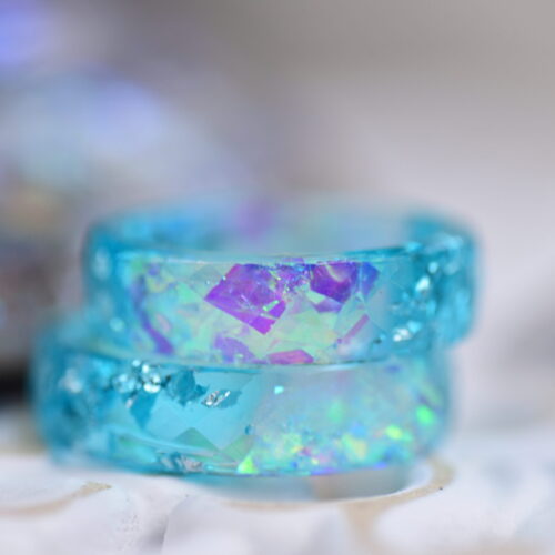 celestial blue ring with halo