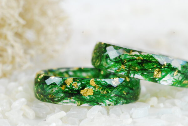 moss gold ring