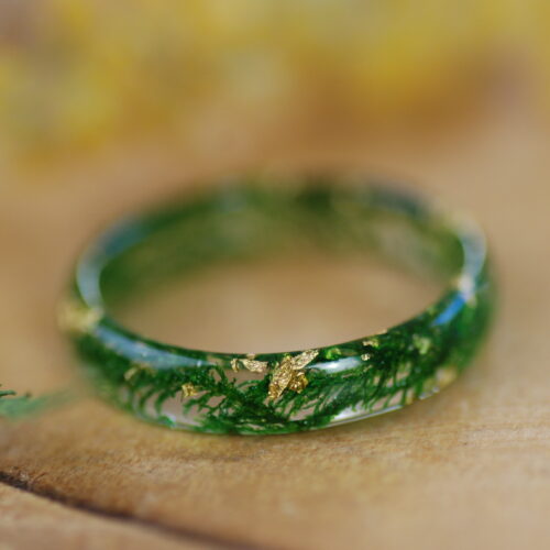 nature moss ring