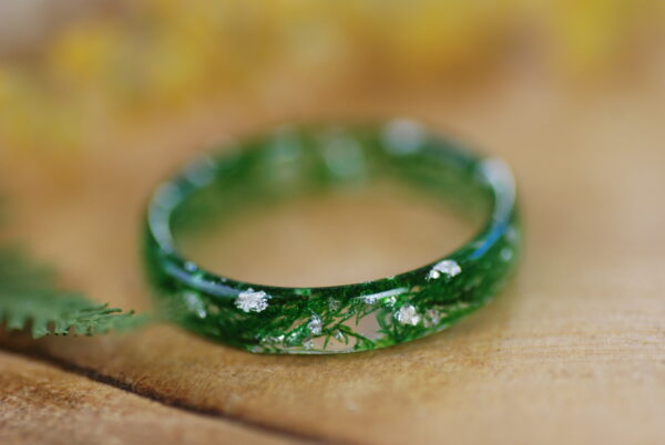 nature ring with moss