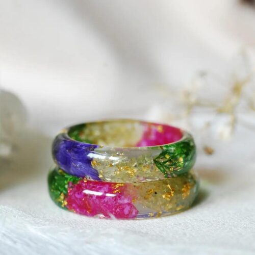 Alternative view of August Birth Flower Ring with Peridot Birthstone
