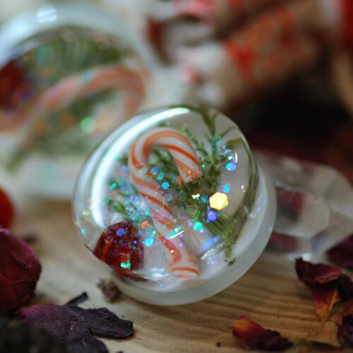 festive season candy cane xmas gauges