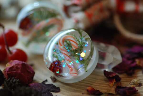 festive season candy cane xmas gauges