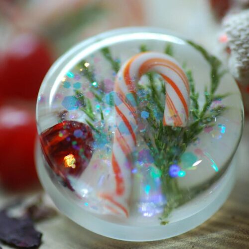 Candy Cane Christmas Ear Plugs