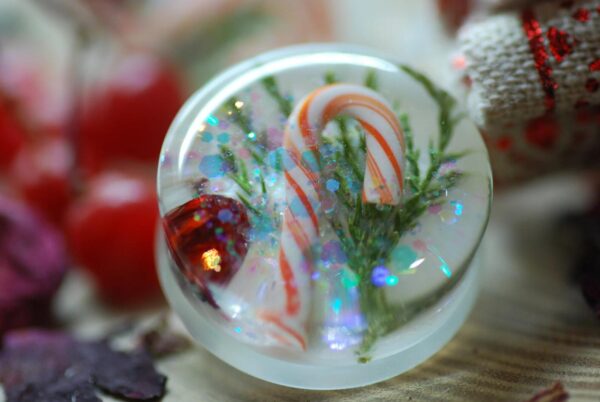 Candy Cane Christmas Ear Plugs