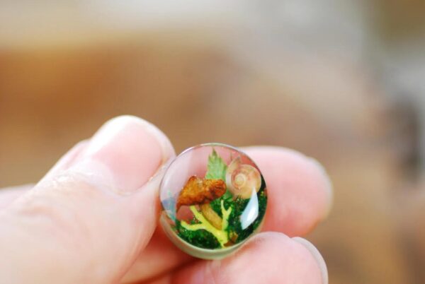 fairy forest ear gauges with mushroom