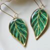 nature inspired leaf earrings
