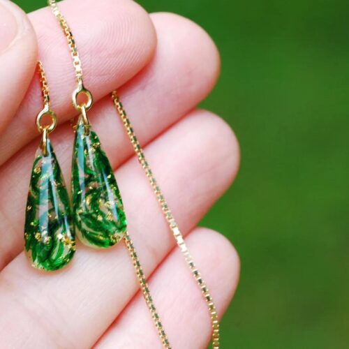 green gaya jewelry earrings