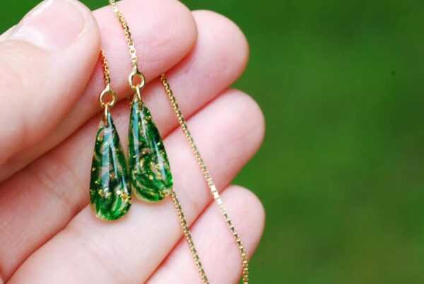 green gaya jewelry earrings