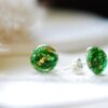 green earrings cottagecore jewelry