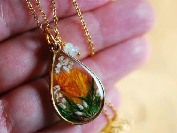 october birth month gift necklace