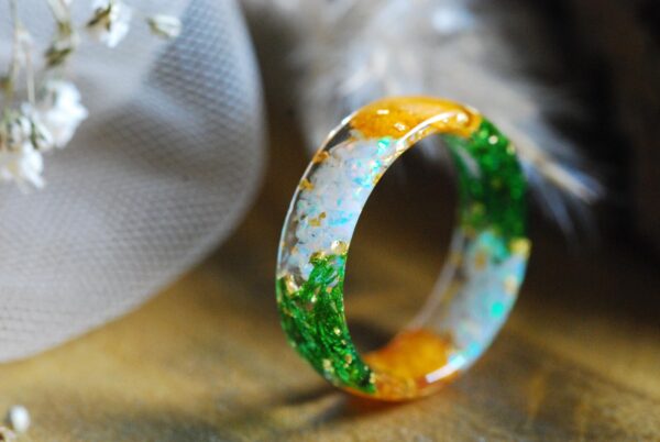 October Birthstone and Birth Flower Band