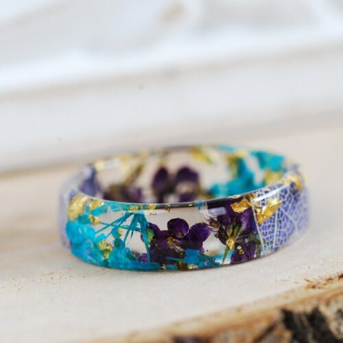 purple blue angelic ring for her