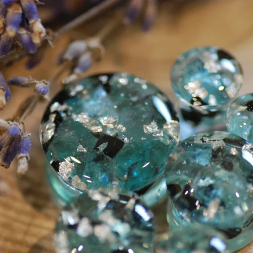 beautiful real stones ear gauges