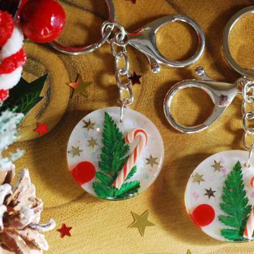 beautiful christmas key chain