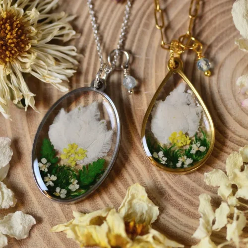 december birth flower necklace